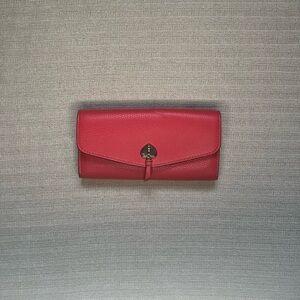Kate Spade Red Wallet Sophisticated Leather Design